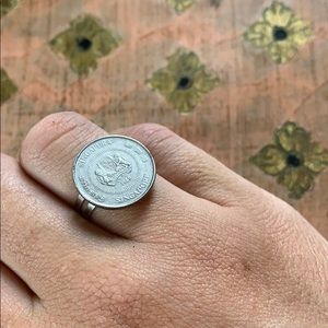 Adjustable Singapore coin ring